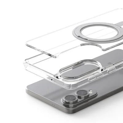 Araree Samsung S25 Edge Duple Stand Magsafe Case - Clear